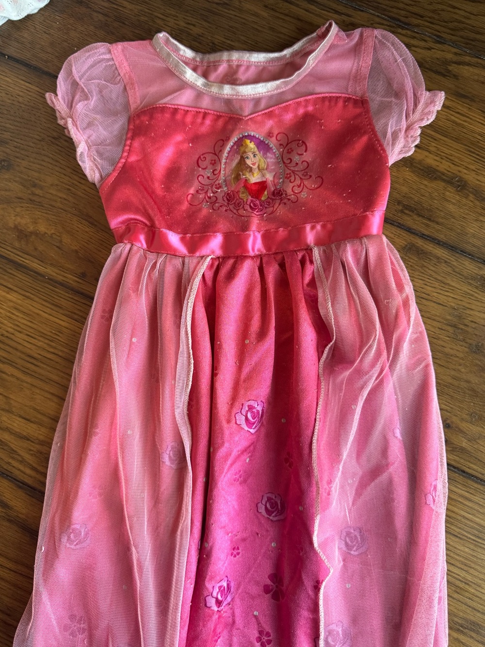 Disney Pink Princess Tulle Dress with Satin Waist